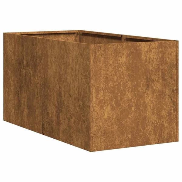 vidaXL Plantekasse rust 40x80x40 cm forvitringsstål