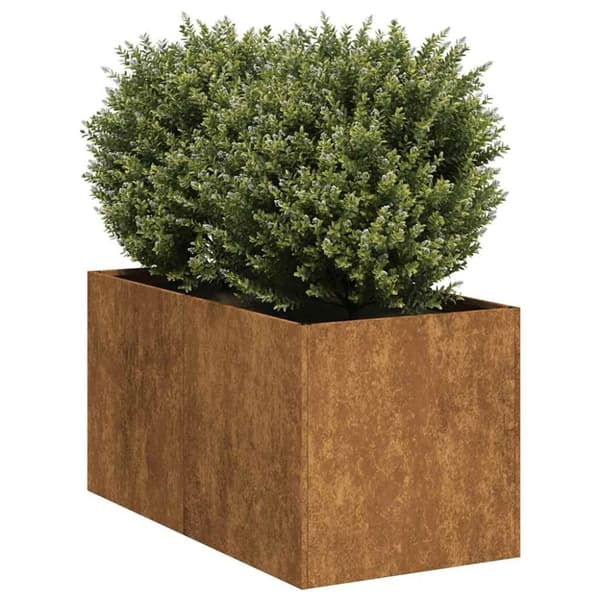 vidaXL Plantekasse rust 40x80x40 cm forvitringsstål