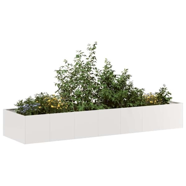 vidaXL Planteringskärl 280x80x40 cm rostfritt stål