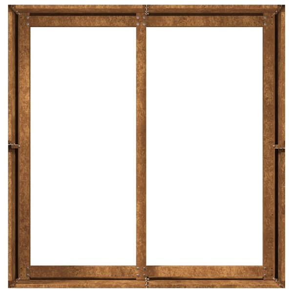 vidaXL Plantekasse rust 80x80x40 cm forvitringsstål