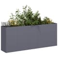 Miniatyrbilde 2 av 10: vidaXL Plantekasse antrasitt 200x40x80 cm kaldvalset stål