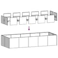 Miniatyrbilde 7 av 10: vidaXL Plantekasse antrasitt 200x80x40 cm stål