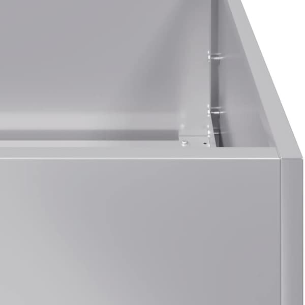 vidaXL Plantekasse 280x80x40 cm galvanisert stål