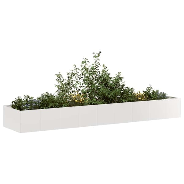 vidaXL plantekasse 360x80x40 cm rustfrit stål