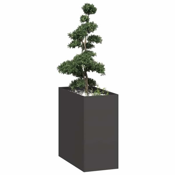 vidaXL plantekasse 40x80x80 cm stål sort