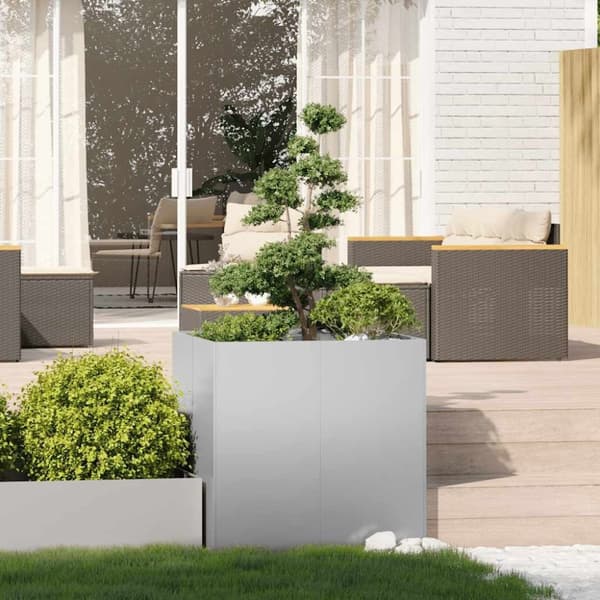 vidaXL plantekasse 80x80x80 cm galvaniseret stål