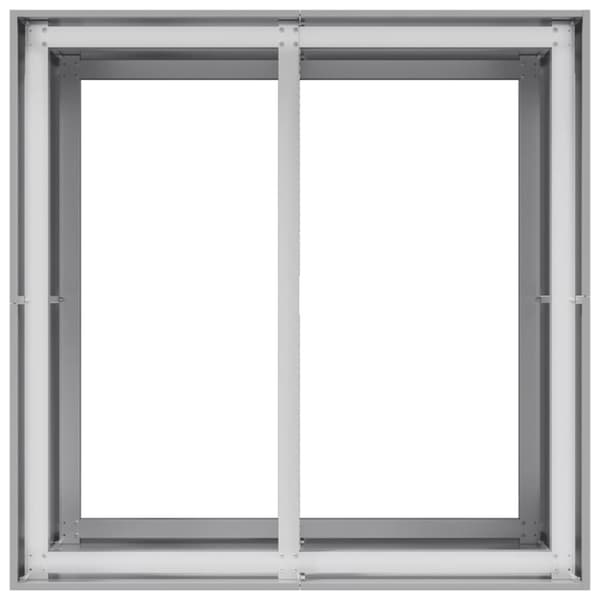 vidaXL plantekasse 80x80x80 cm galvaniseret stål