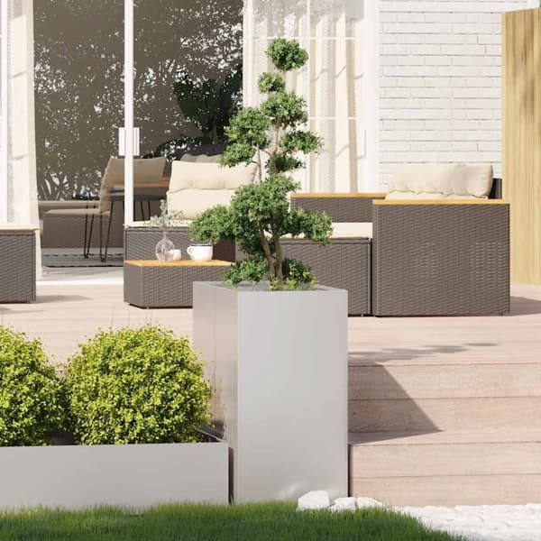 vidaXL Plantekasse 40x80x80 cm rustfritt stål