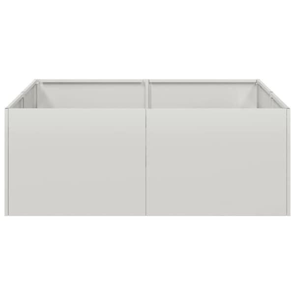 vidaXL Plantekasse 80x80x30 cm rustfritt stål