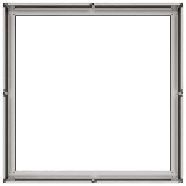 vidaXL Plantekasse 80x80x30 cm rustfritt stål
