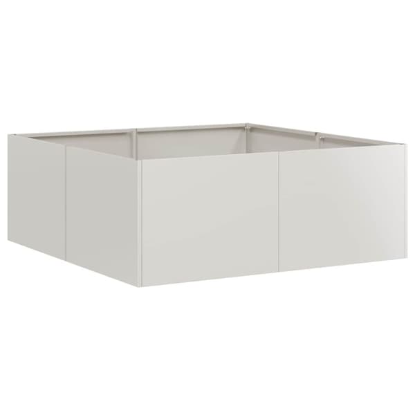 vidaXL Plantekasse 80x80x30 cm rustfritt stål