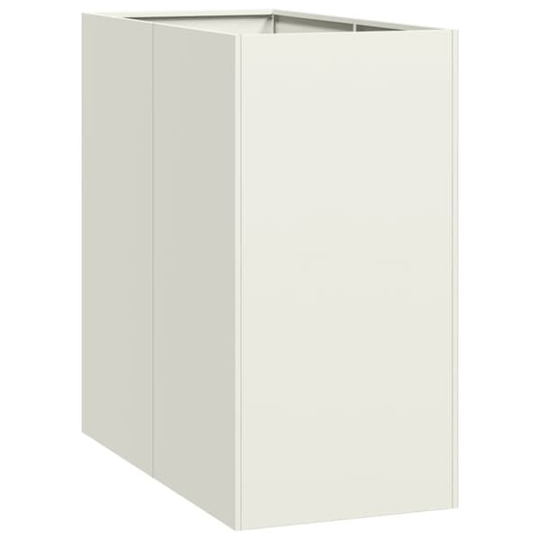 vidaXL Plantekasse hvit 40x80x80 cm stål