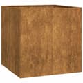 Miniatyrbilde 3 av 11: vidaXL Plantekasse rust 80x80x80 cm forvitringsstål