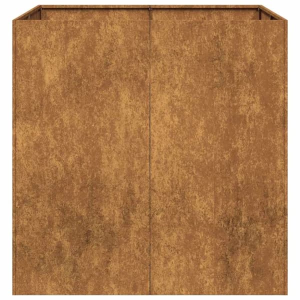 vidaXL Plantekasse rust 80x80x80 cm forvitringsstål
