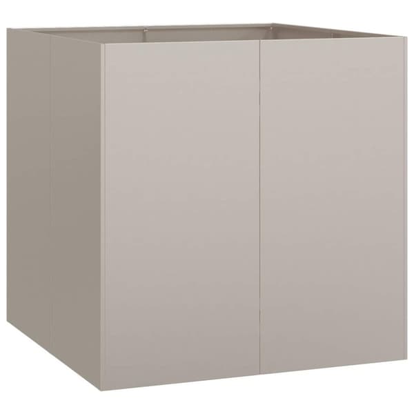 vidaXL Plantekasse rust 80x80x80 cm forvitringsstål