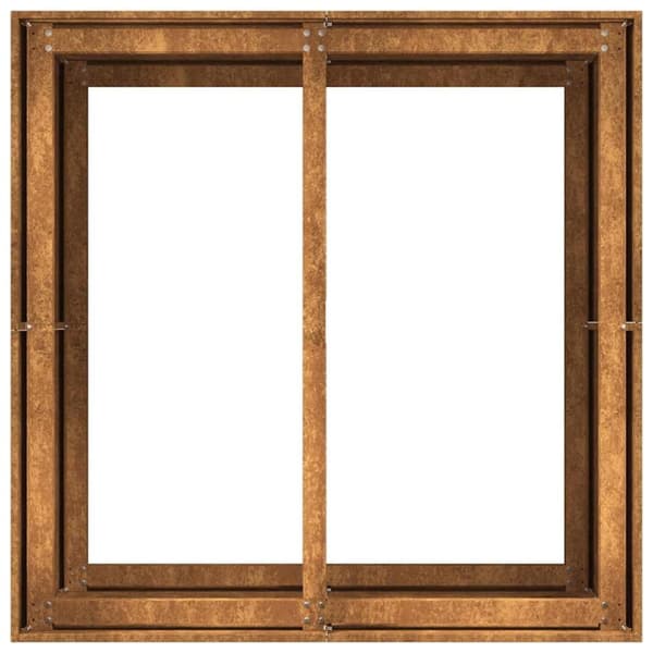vidaXL Plantekasse rust 80x80x80 cm forvitringsstål