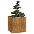 Miniatyrbilde 2 av 11: vidaXL Plantekasse rust 80x80x80 cm forvitringsstål
