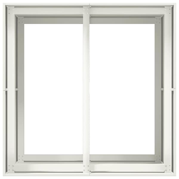 vidaXL Planteringskärl vit 80x80x80 cm stål