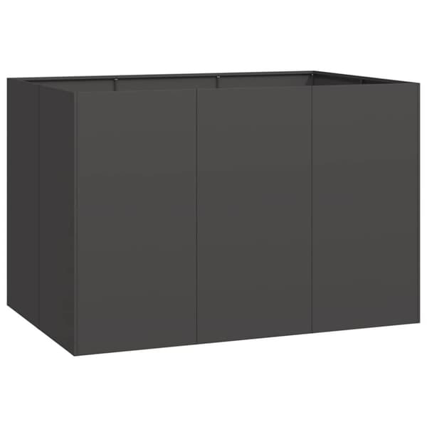 vidaXL Plantekasse svart 120x80x80 cm stål
