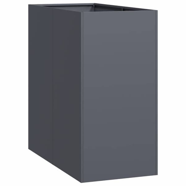 vidaXL Planteringskärl antracit 40x80x80 cm stål