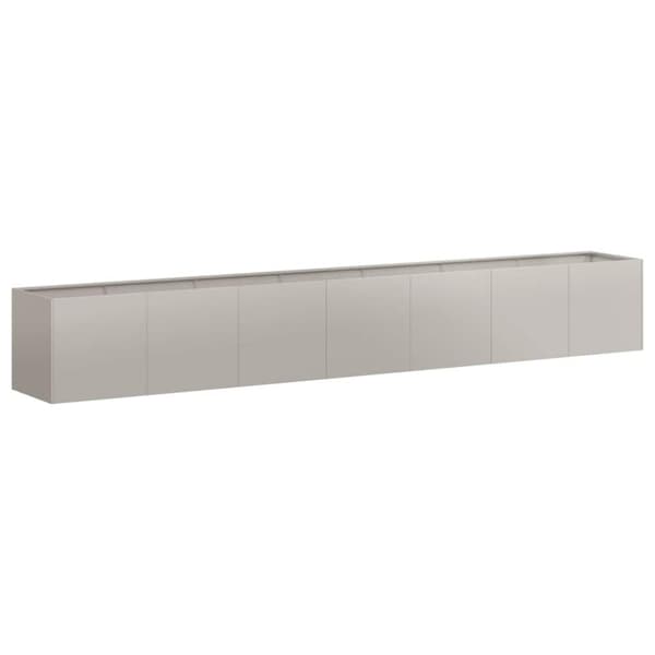 vidaXL Planteringskärl rostig 360x80x40 cm väderbeständigt stål