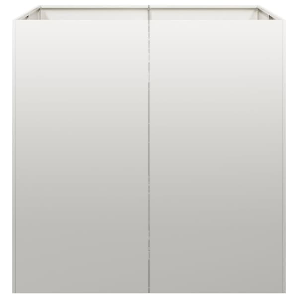 vidaXL Plantekasse 80x80x80 cm rustfritt stål