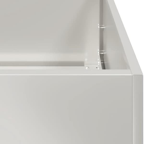 vidaXL Plantekasse 80x80x80 cm rustfritt stål