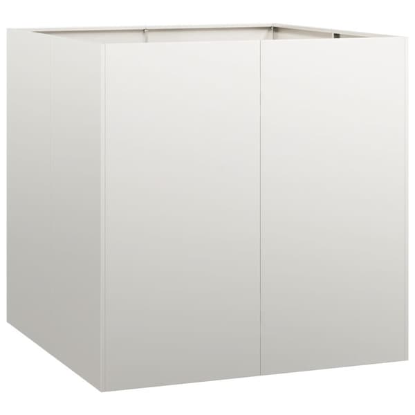vidaXL Plantekasse 80x80x80 cm rustfritt stål