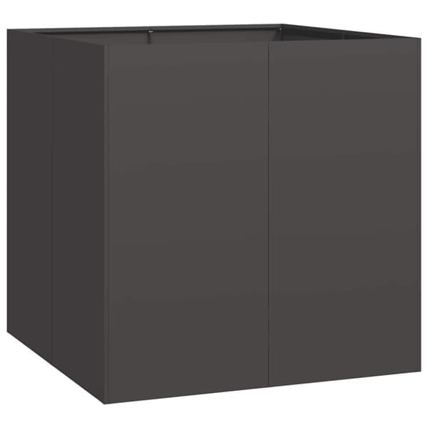 vidaXL Plantekasse svart 80x80x80 cm stål