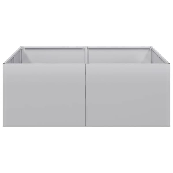 vidaXL plantekasse 80x80x30 cm galvaniseret stål