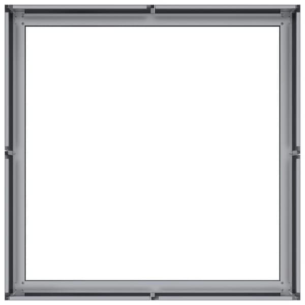 vidaXL plantekasse 80x80x30 cm galvaniseret stål