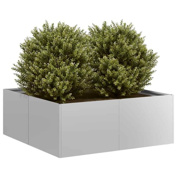 vidaXL plantekasse 80x80x30 cm galvaniseret stål