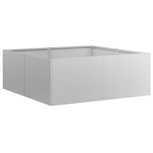 vidaXL plantekasse 80x80x30 cm galvaniseret stål