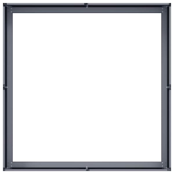 vidaXL plantekasse 100x100x30 cm stål antracitgrå