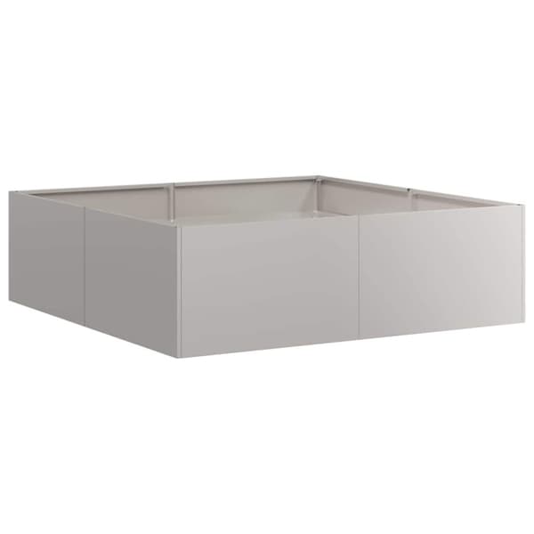 vidaXL plantekasse rustfarvet 100x100x30 cm forvitringsstål
