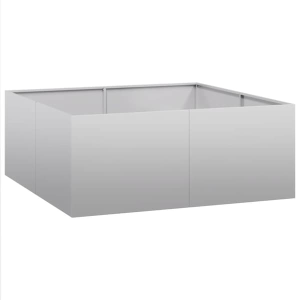 vidaXL Plantekasse 100x100x40 cm galvanisert stål