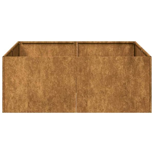 vidaXL Plantekasse rust 80x80x30 cm forvitringsstål