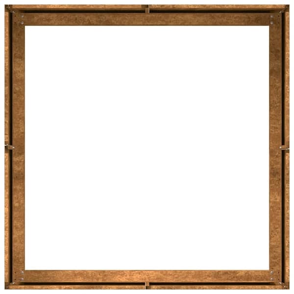 vidaXL Plantekasse rust 80x80x30 cm forvitringsstål