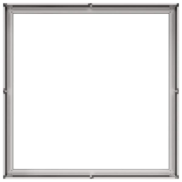 vidaXL Plantekasse 100x100x30 cm rustfritt stål