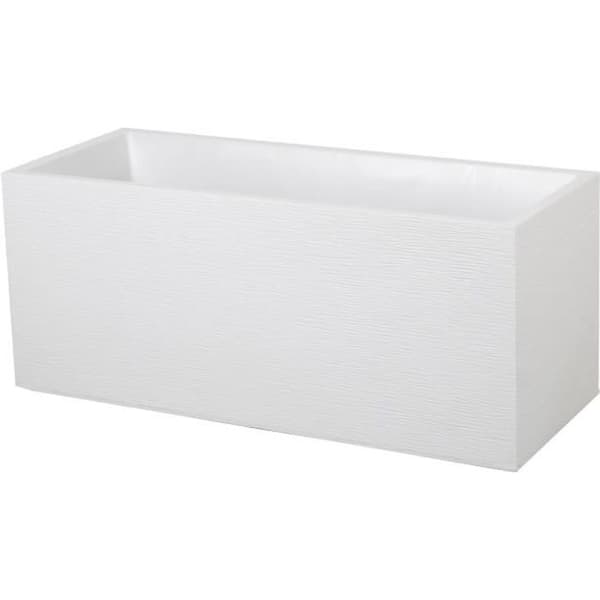 EDA Jardiniere Graphit - 99,5 x 39 x H 43 cm - 97,6 L - Vitkalkad