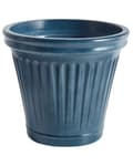 Miniatyrbillede 1 af 7: Plantekrukke Blå Polyresin Ø 43 cm Krukke til Planter Indendørs Blomsterkrukke Udendørs Urtepotte Haven Urtepotteskjuler Gulvkrukke