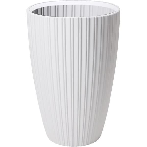 Blomkruka - Trädgårds-ID - Fancy - 40 x 58 cm - För trädgård, balkong eller interiör - Vit