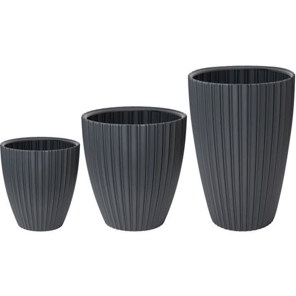 Blomkruka - Trädgårds-ID - Fancy - 40 x 58 cm - För trädgård, balkong eller interiör - Antracit