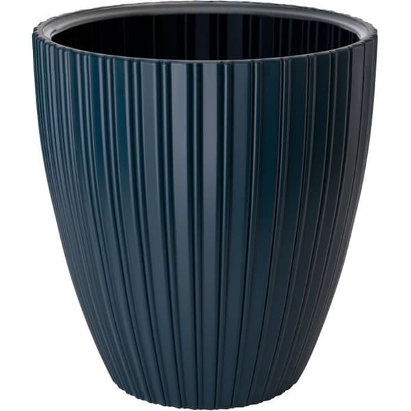 Blomkruka - Trädgårds-ID - Fancy - 40 x 42 cm - För trädgård, balkong eller interiör - Bensinblå