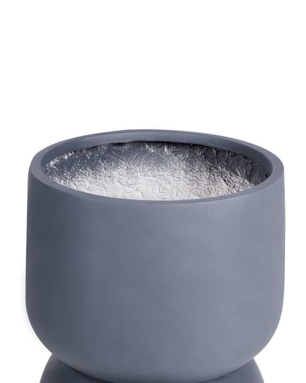 Plantepotte Grå 42x42x46 cm MgO Round Betongeffekt Innendørs Utendørs Værbestandig