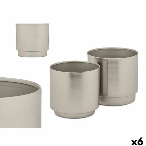 Grydesæt 40055-S Sølvfarvet Jern 18 x 16,5 x 18 cm 16 x 15,5 x 16 cm (6 enheder)