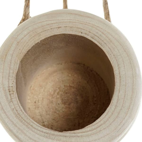 Urtepotte DKD Home Decor Brun Tov Paulonia træ (16 x 16 x 53 cm)
