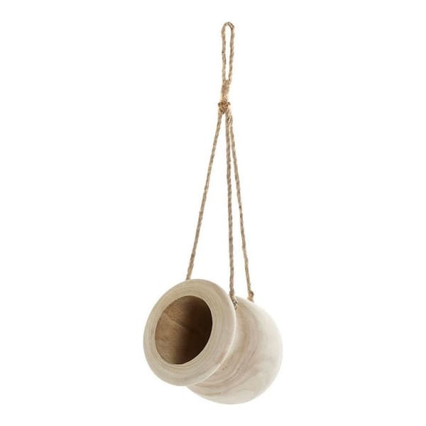 Urtepotte DKD Home Decor Brun Tov Paulonia træ (16 x 16 x 53 cm)
