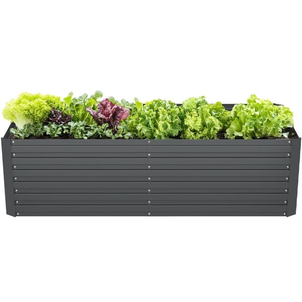 Højbed Blomma, 880 L, galvaniseret, 200x60x80cm - anthrazit