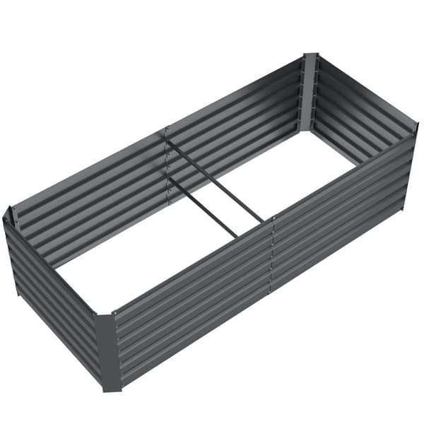 Højbed Blomma, 880 L, galvaniseret, 200x60x80cm - anthrazit